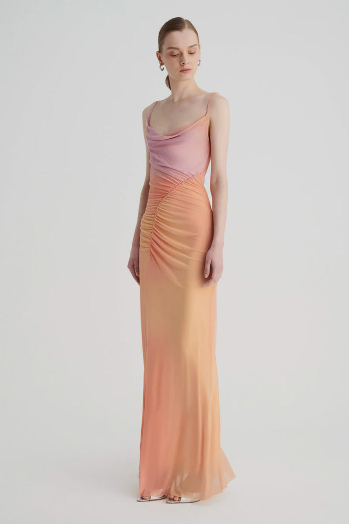 Suboo Venus Stappy Rouched Maxi Dress (Ombre)