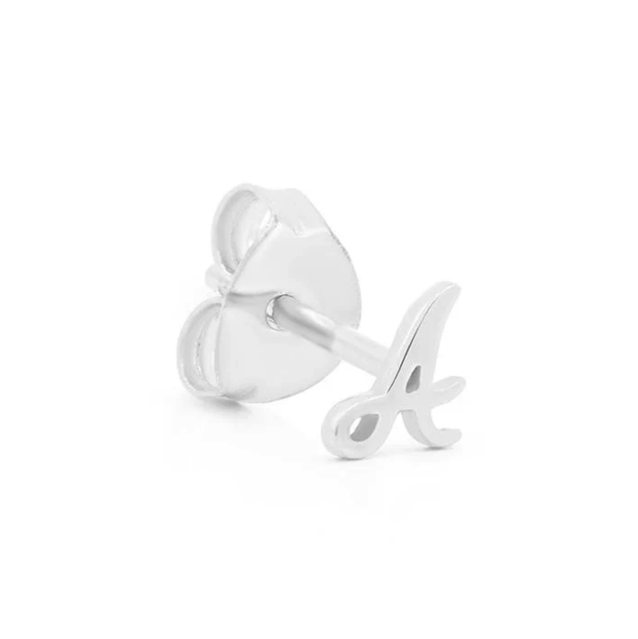 BY CHARLOTTE SILVER LOVE LETTER SINGLE EARRING