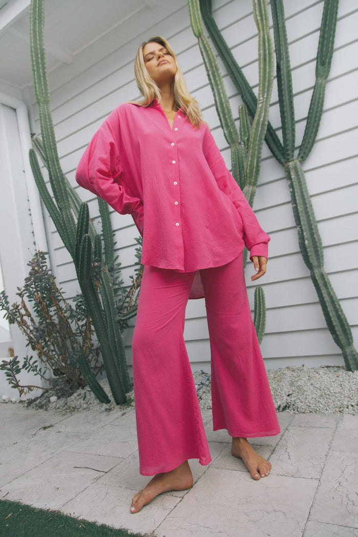 Charlie Holiday Rhodes Pant (Fuchsia)