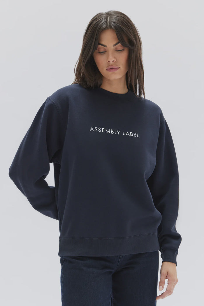 Assembly Label Logo Fleece True Navy